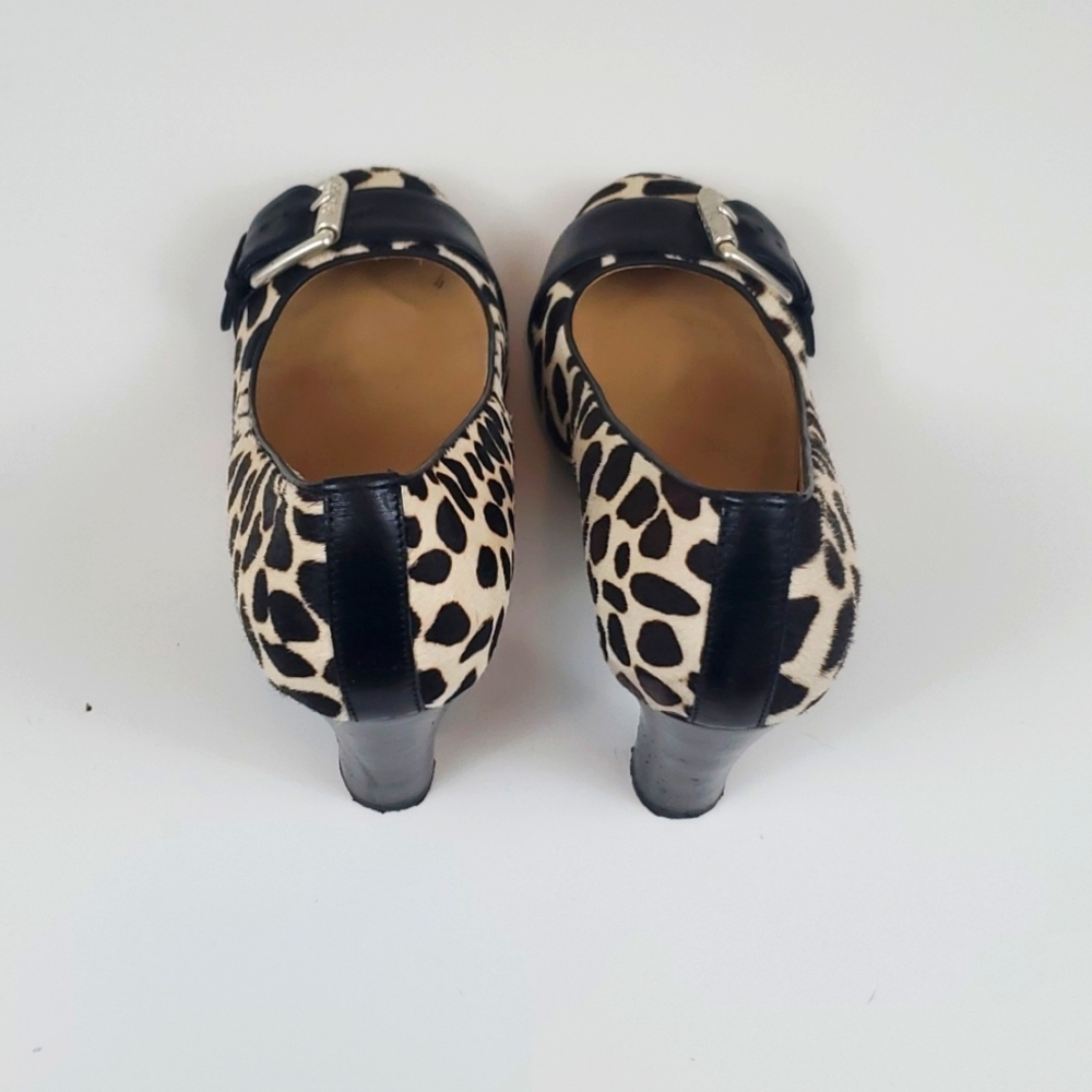 Sz7.5 Michael Kors Pony Hair Heels - Picture 3 of 8